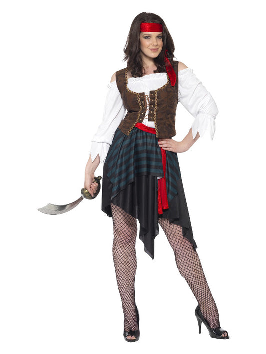 Pirate Lady Costume Brown
