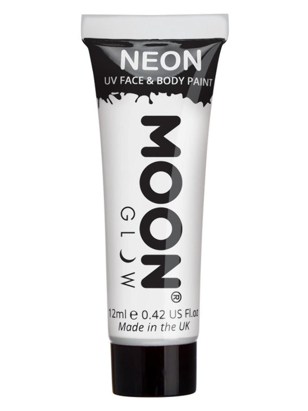 Adult Moon Glow Intense Neon UV Face Paint White (3)