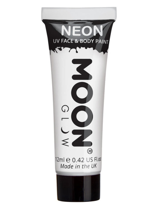 Adult Moon Glow Intense Neon UV Face Paint White (3)