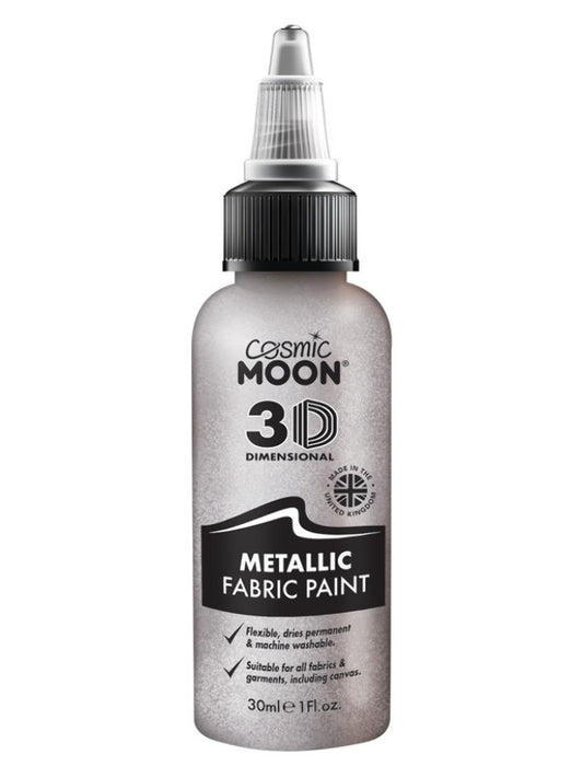 Adult Cosmic Moon Metallic Fabric Paint Silver