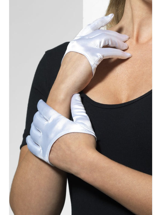 Half Palm Gloves White