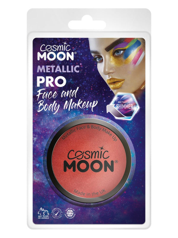 Cosmic Moon Metallic Pro Face Paint Cake pots Red