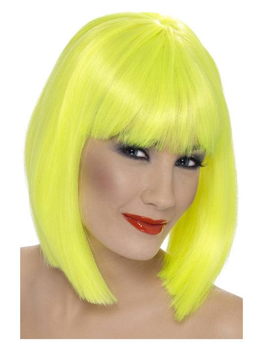 Glam Wig Neon Yellow