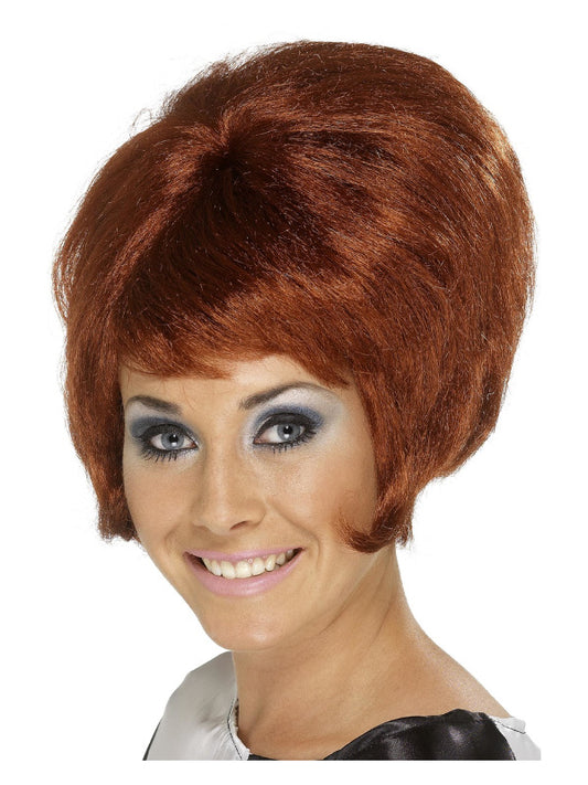 60s Beehive Wig Auburn