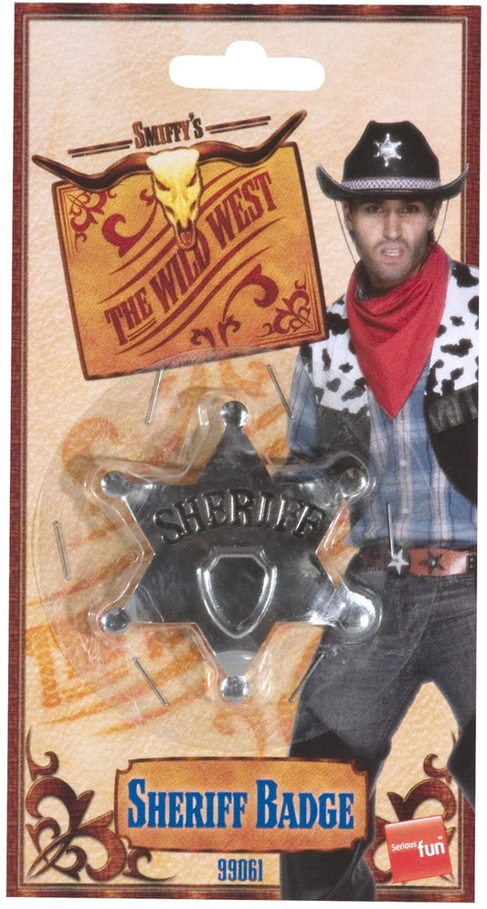 Sheriff Star Badge Silver