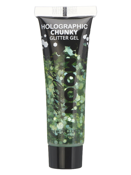 Moon Glitter Holographic Chunky Glitter GelGreen