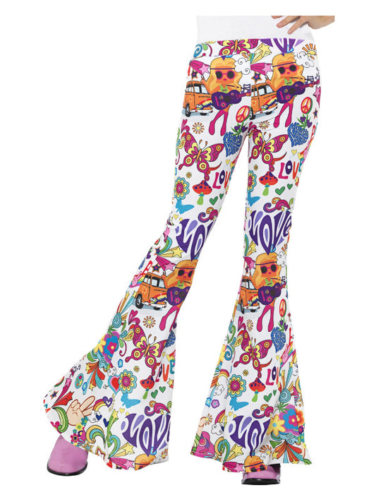 Groovy Flared Trousers Ladies MultiColoured