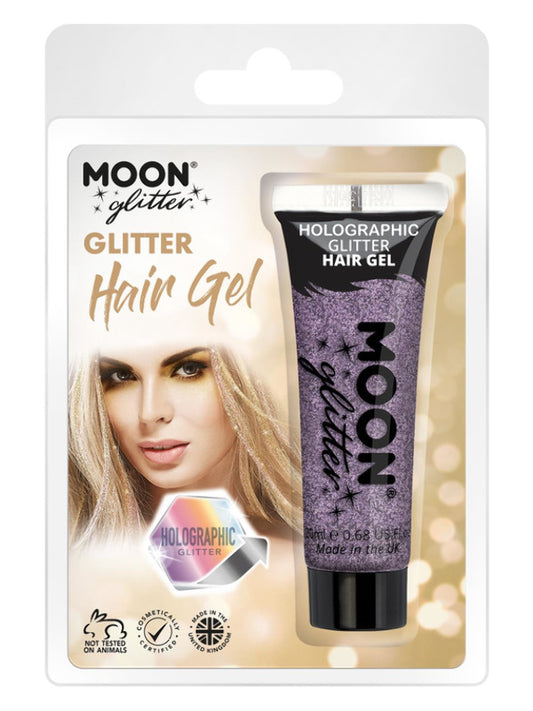 Adult Moon Glitter Holographic Glitter Hair Gel Purple (2)