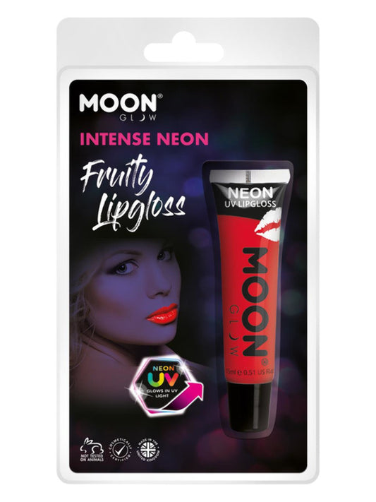 Adult Moon Glow Intense Neon UV Fruity Lipgloss Red