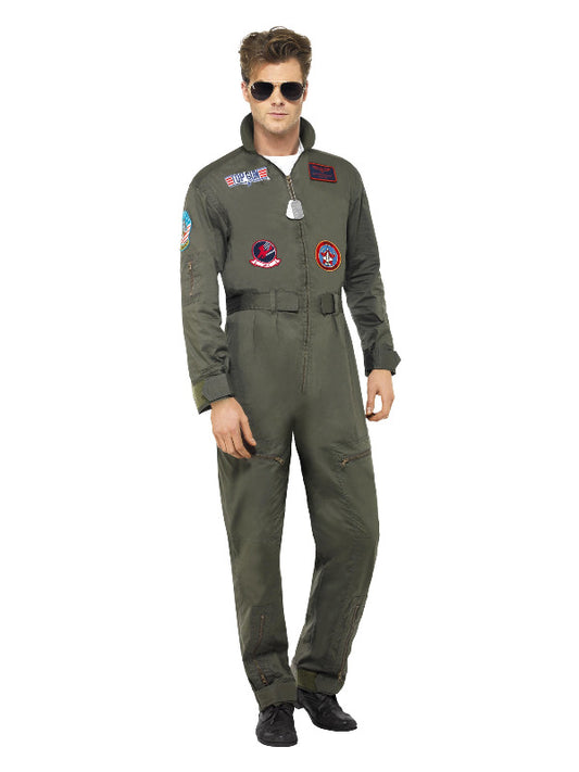 Top Gun Deluxe Male Costume Green