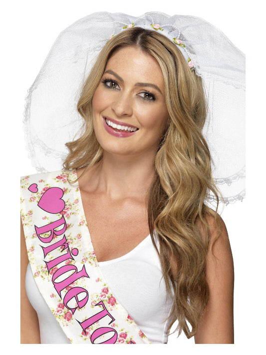 Hen Night Veil White