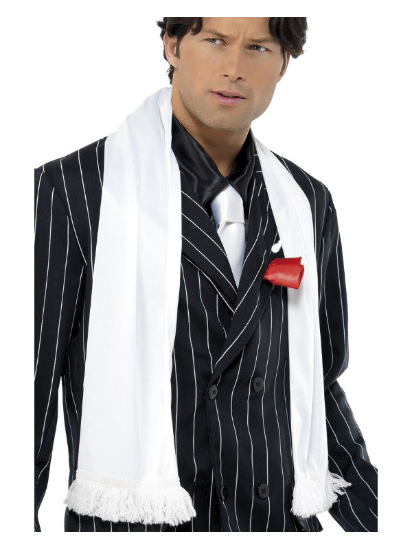 20s Scarf with Tassels White