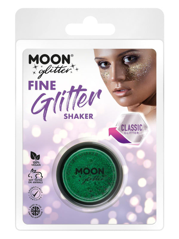 Adult Moon Glitter Classic Fine Glitter Shakers Green (2)