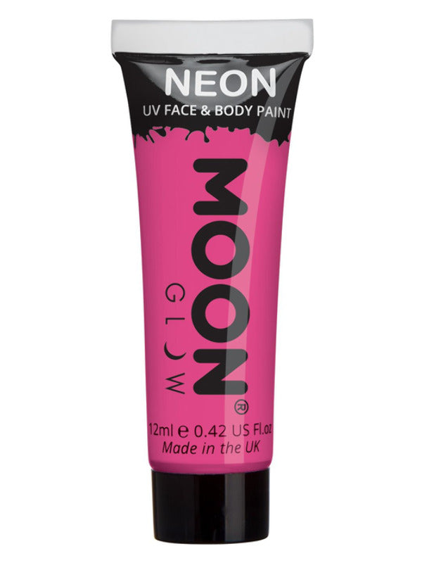 Adult Moon Glow Intense Neon UV Face Paint Intense Pink (2)