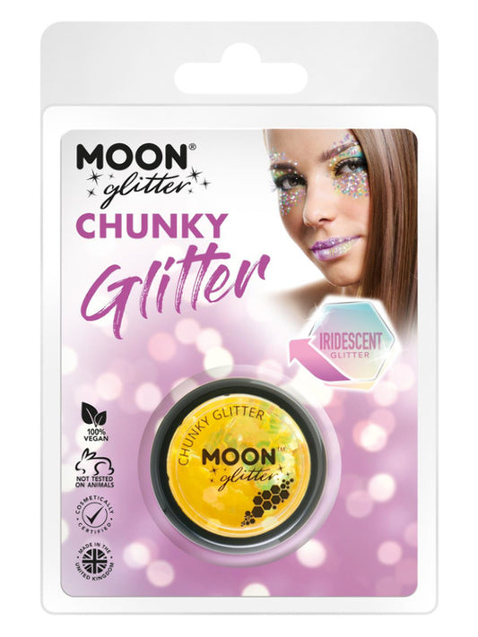 Adult Moon Glitter Iridescent Chunky Glitter Yellow (2)