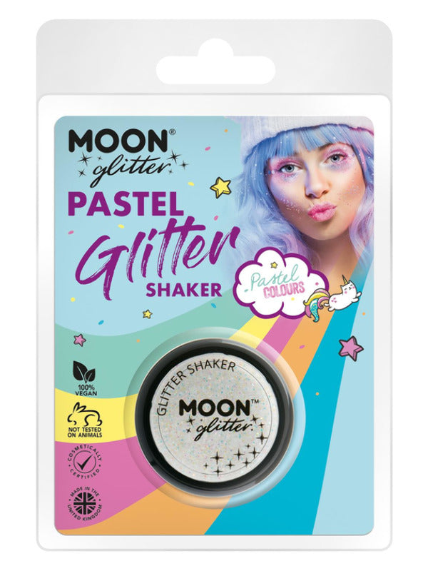 Adult Moon Glitter Pastel Glitter Shakers White (2)