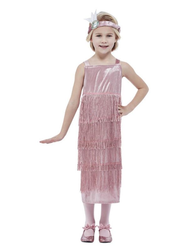 Kids 20s Pink Flapper Costume