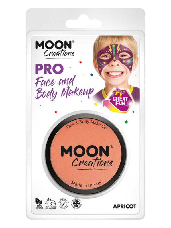 Adult Moon Creations Pro Face Paint Cake Pot Apricot (2)