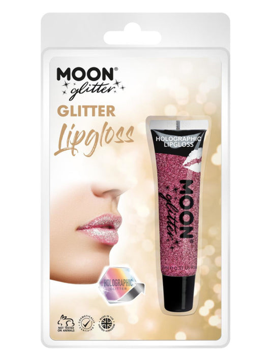 Adult Moon Glitter Holographic Glitter Lipgloss Pink (2)
