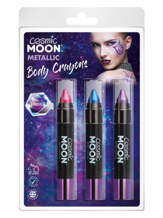 Cosmic Moon Metallic Body Crayons Purple  Pink