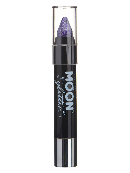 Adult Moon Glitter Holographic Body Crayons Purple
