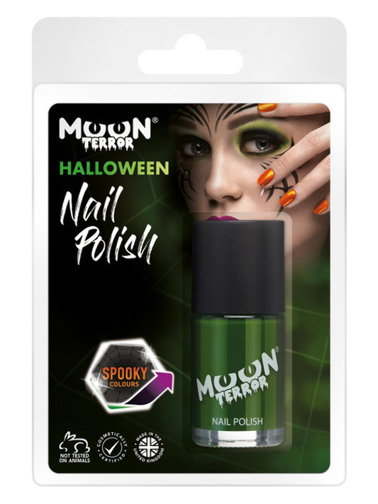 Adult Moon Terror Halloween Nail Polish Green (2)