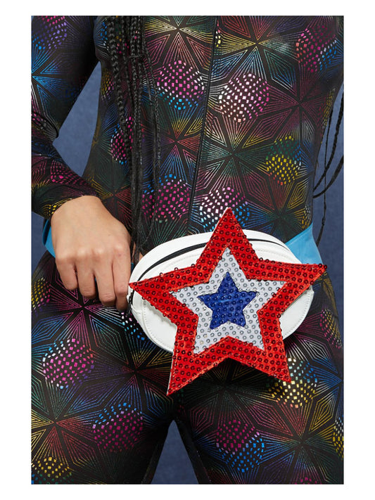Fever Americana Sequin Star Bum Bag Blue