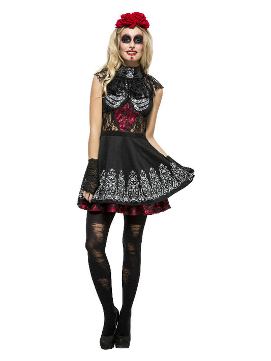 Fever Day of the Dead Costume Black