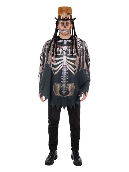 Voodoo Witch Doctor Poncho Adult