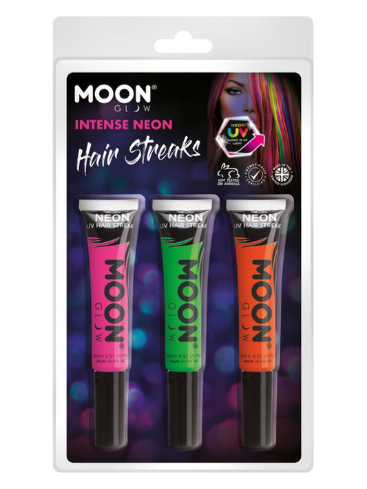 Adult Moon Glow Intense Neon UV Hair Streaks