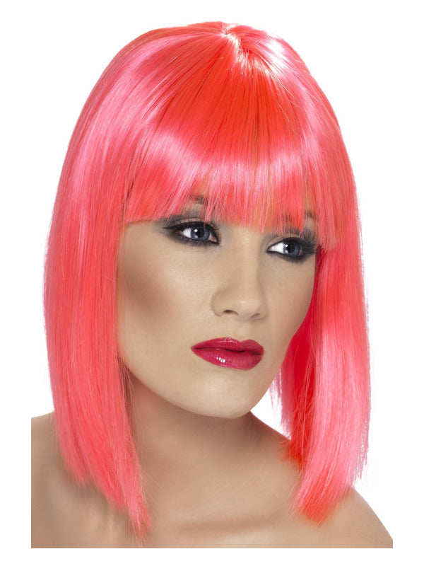 Glam Wig Neon Pink