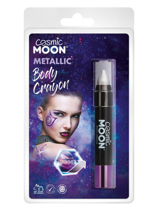 Cosmic Moon Metallic Body Crayons Silver