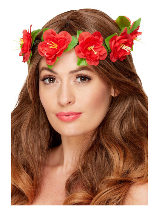 Hawaiian Flower Crown Red
