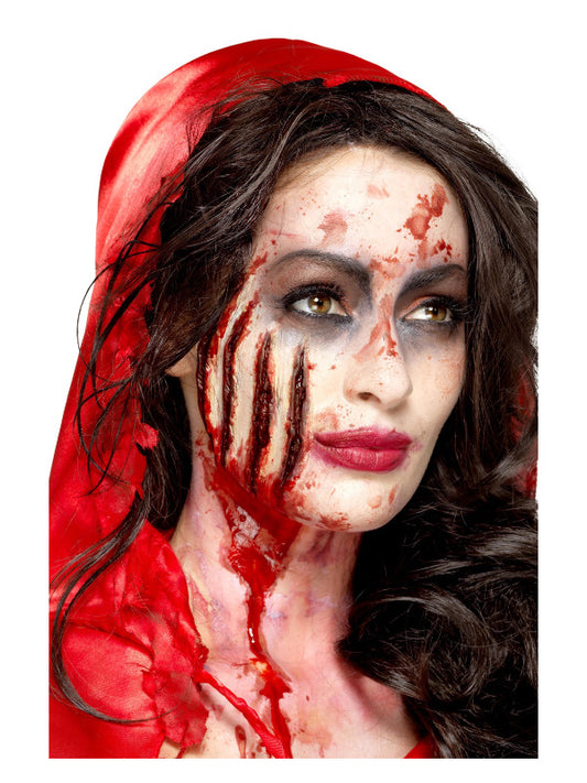 Smiffys MakeUp FX Latex Claw Wound Scar Red