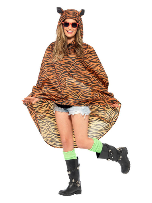 Tiger Party Poncho Tiger Print
