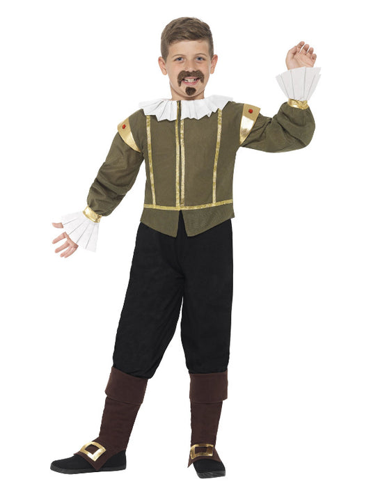 Kids Shakespeare Costume Green