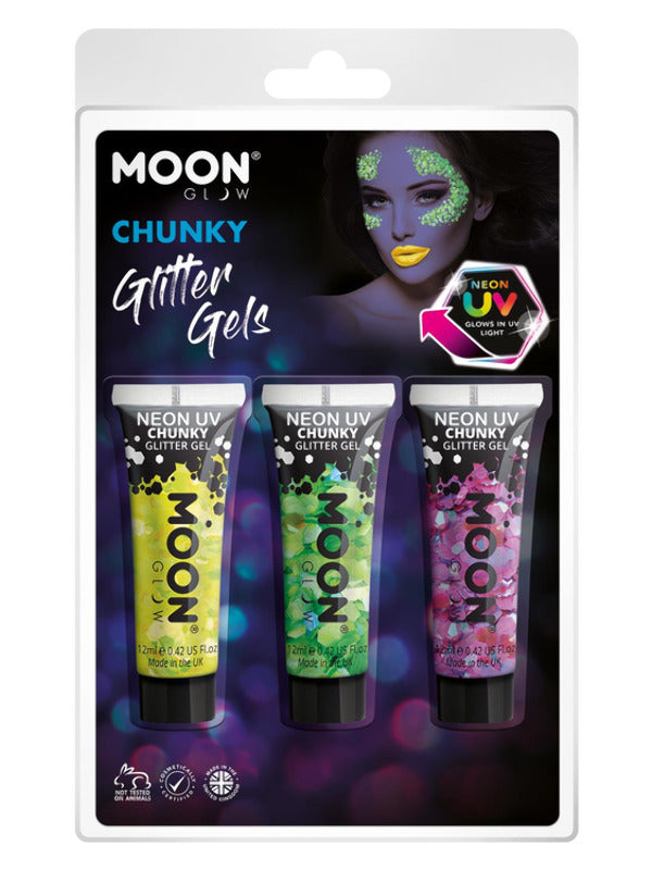 Adult Moon Glow  Neon UV Chunky Glitter Gel (4)