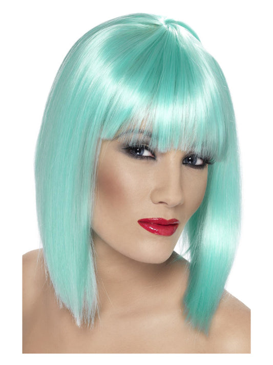 Glam Wig Neon Aqua