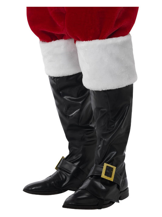 Adult Santa Boot Covers Black