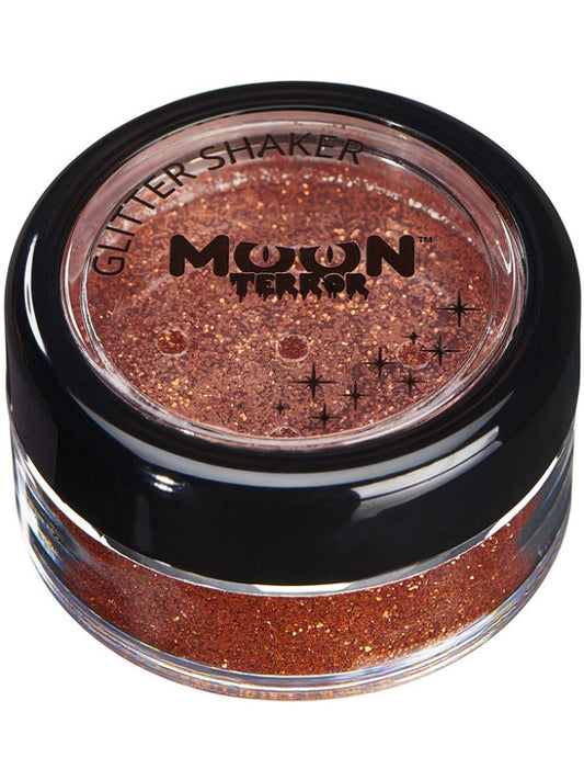 Moon Terror Halloween Glitter Shakers Orange