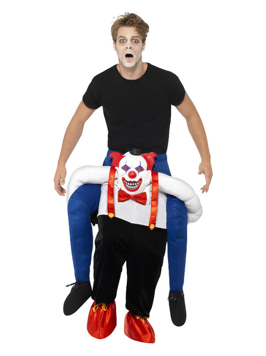 Piggyback Sinister Clown Costume Blue