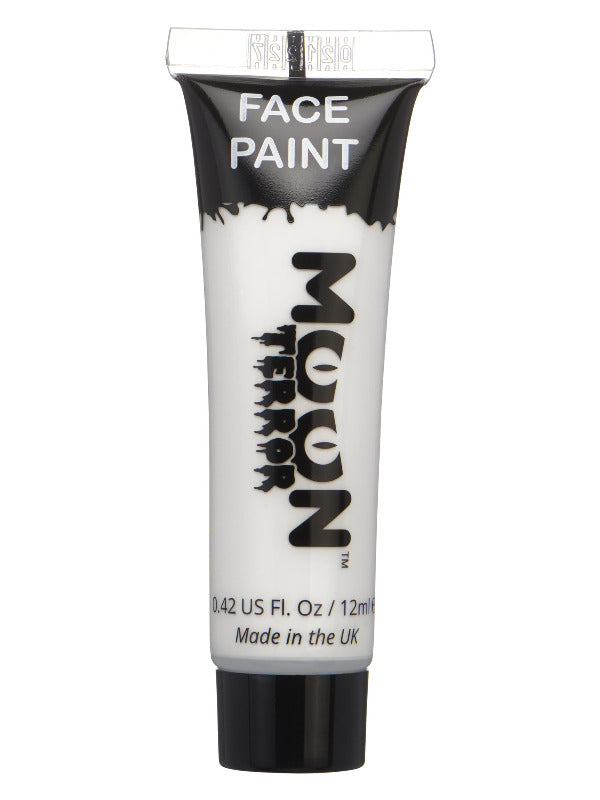 Adult Moon Terror Halloween Face  Body Paint White