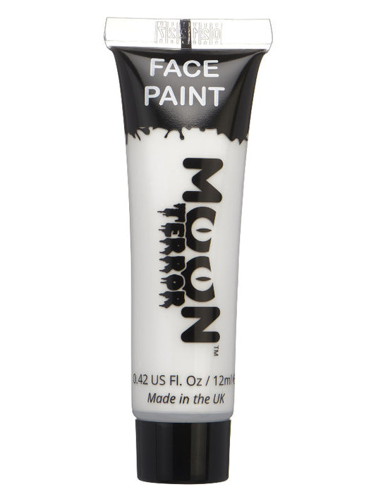 Adult Moon Terror Halloween Face  Body Paint White