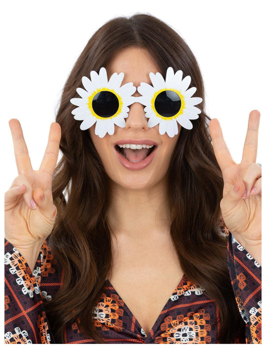 Daisy Hippie Specs White
