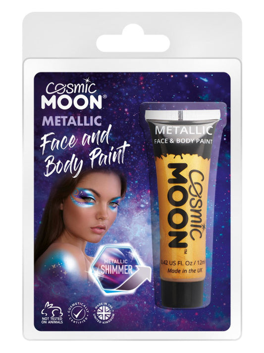 Adult Cosmic Moon Metallic Face  Body Paint Gold (2)