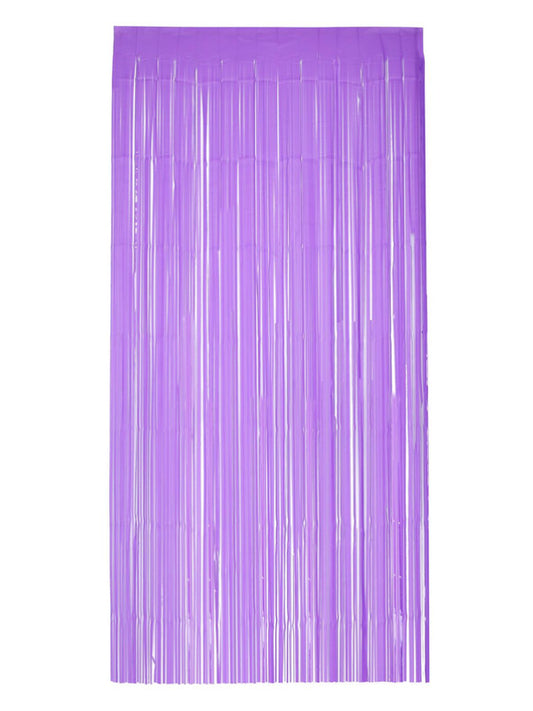 Matt Fringe Curtain Backdrop Purple