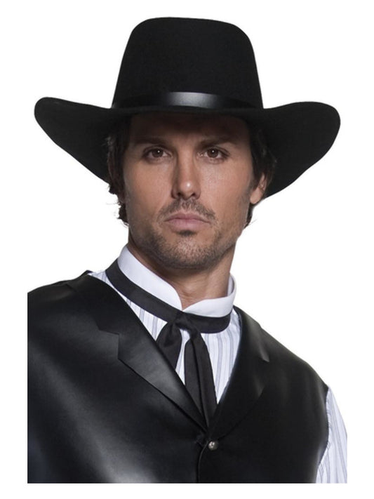 Authentic Western Gunslinger Hat Black