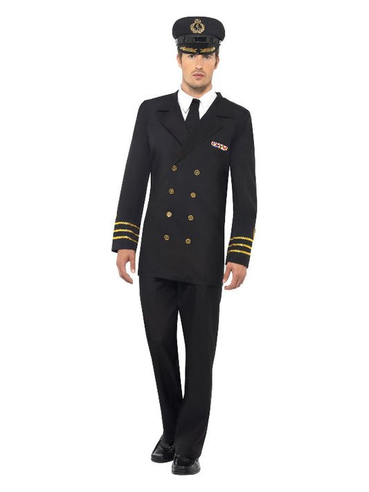 Adult Navy Officer Costume Black
