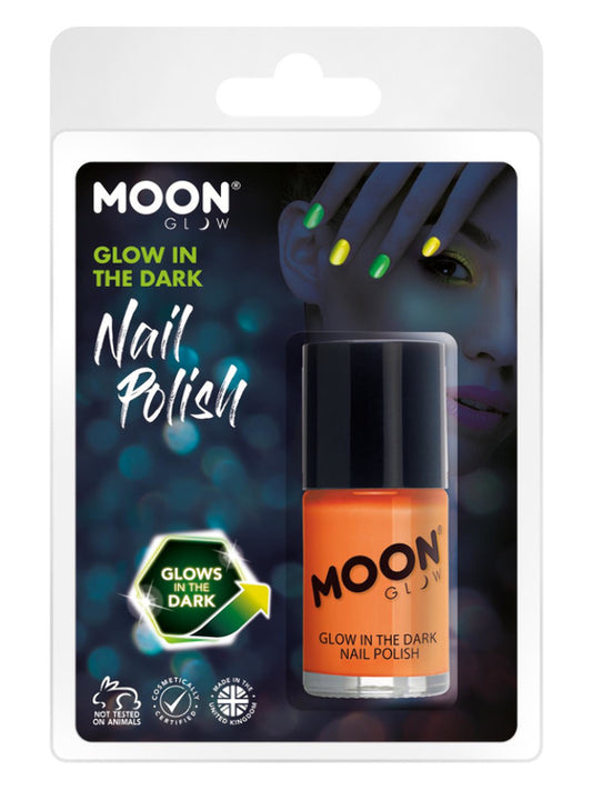 Adult Moon Glow  Glow in the Dark Nail Polish Orange (2)