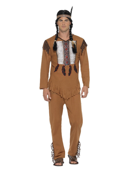 Native American Inspired Warrior Costume Brown